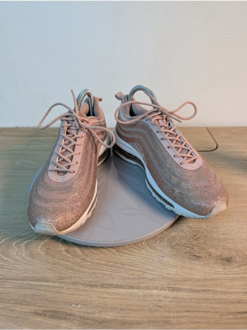 Nike Air Max 97 Metallic Rose Gold Women's Sneaker 927508-004 Shoes Size 8.5